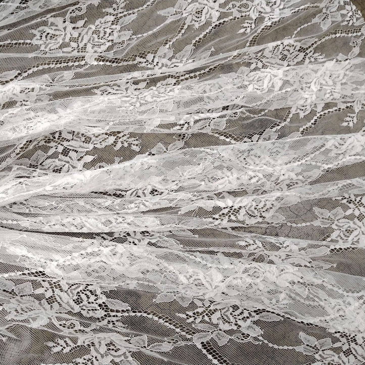 freedombeauty|Direct Supply Full Brocade Non-Elastic Large Peony Jacquard Lace Mesh Fabric for Underwear, Tops, Dresses, and Children's Clothing Hot Sale