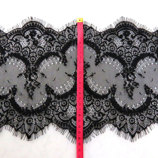 FREEDOMBEAUTY | Eyelash lace wholesale 24.5cm wave hollow lace, clothing accessories lace wholesale