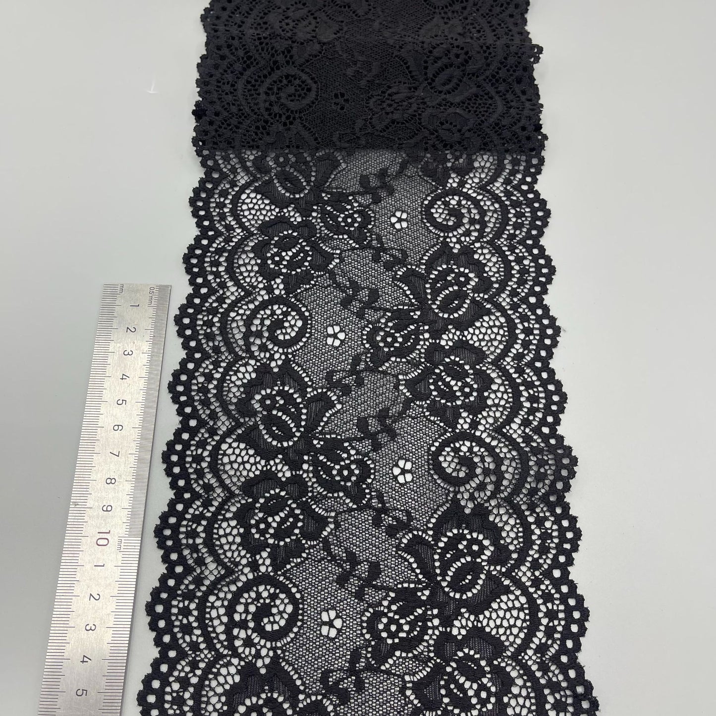 freedombeauty|15cm High-end White Lace Trim Nylon Hollow Lace Wedding Dress Clothing Accessories Wide Lace Trim