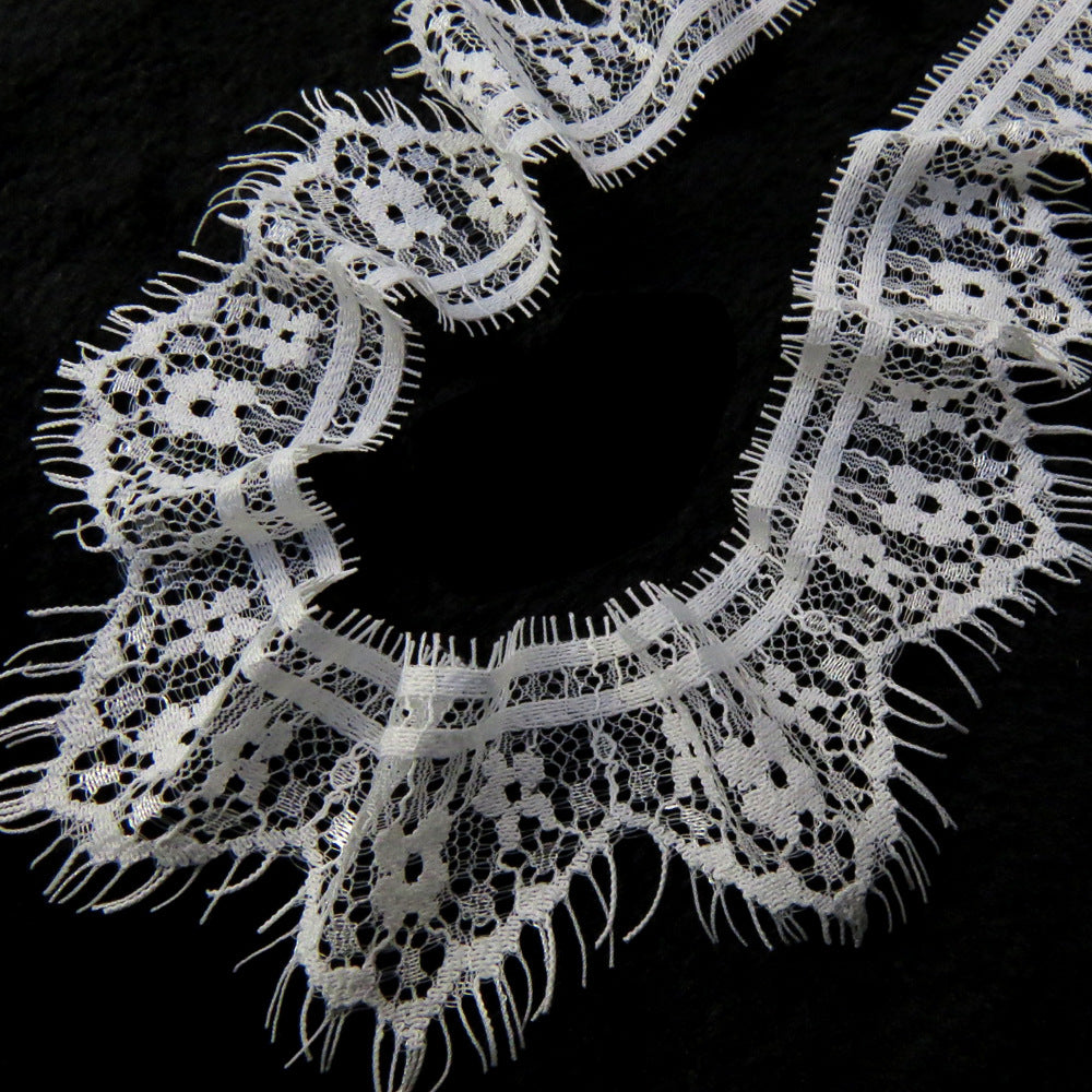 FREEDOMBEAUTY | Spot supply 5CM clothing accessories DIY nylon lace, unilateral lace, children's clothing women's clothing eyelash lace