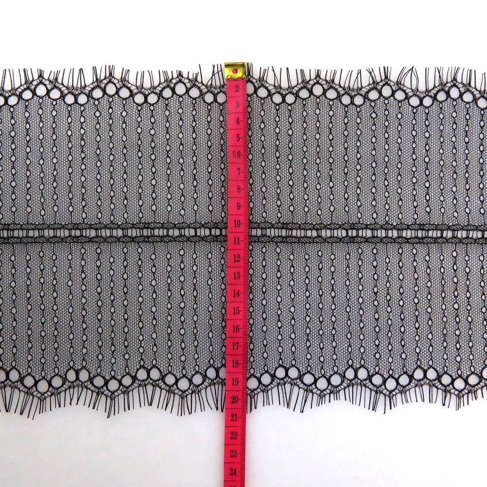 FREEDOMBEAUTY | 20.5cm Hot Sale Bilateral Nylon Silk Lace, Lace Inelastic Lace Curtain Accessories Wholesale
