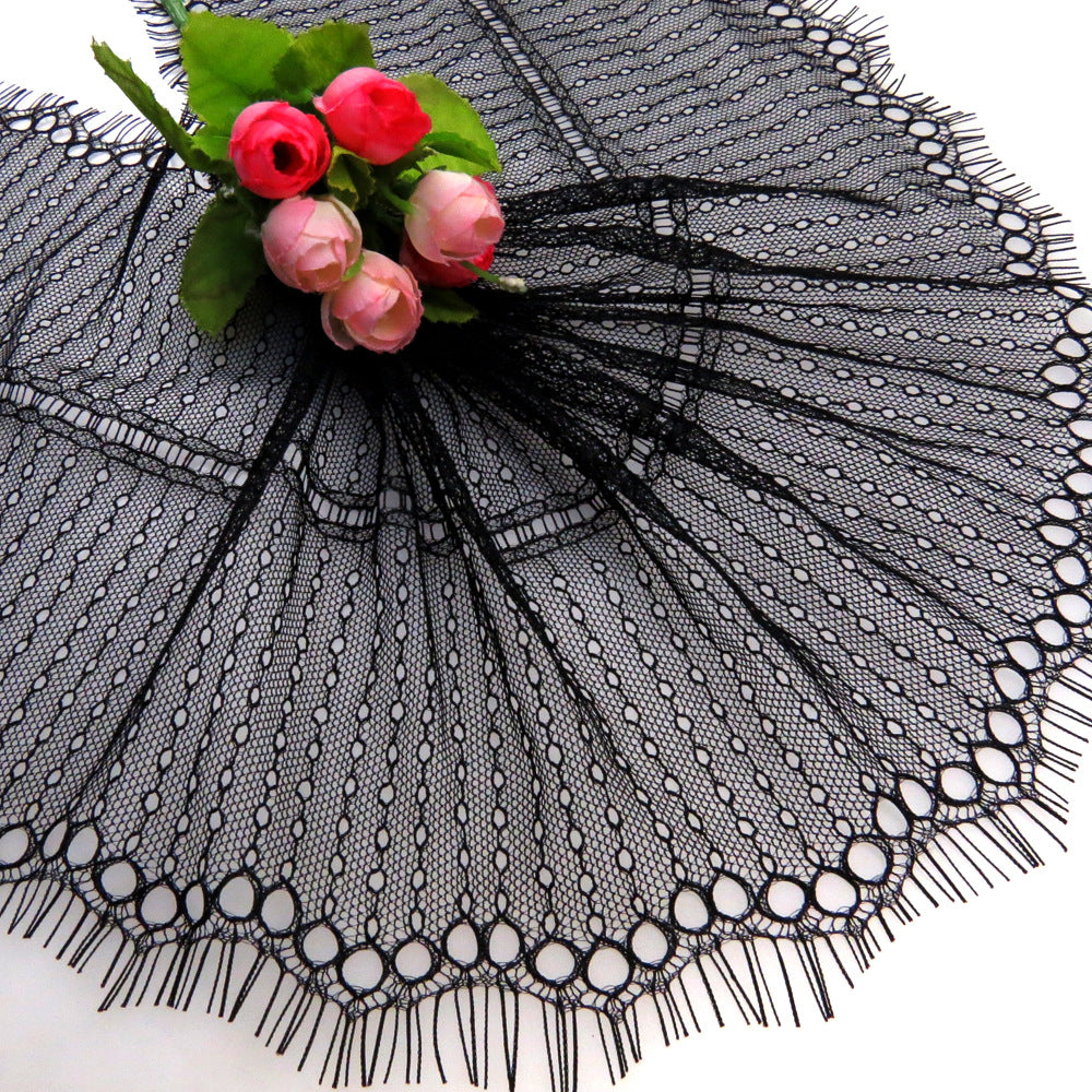 FREEDOMBEAUTY | 20.5cm Hot Sale Bilateral Nylon Silk Lace, Lace Inelastic Lace Curtain Accessories Wholesale