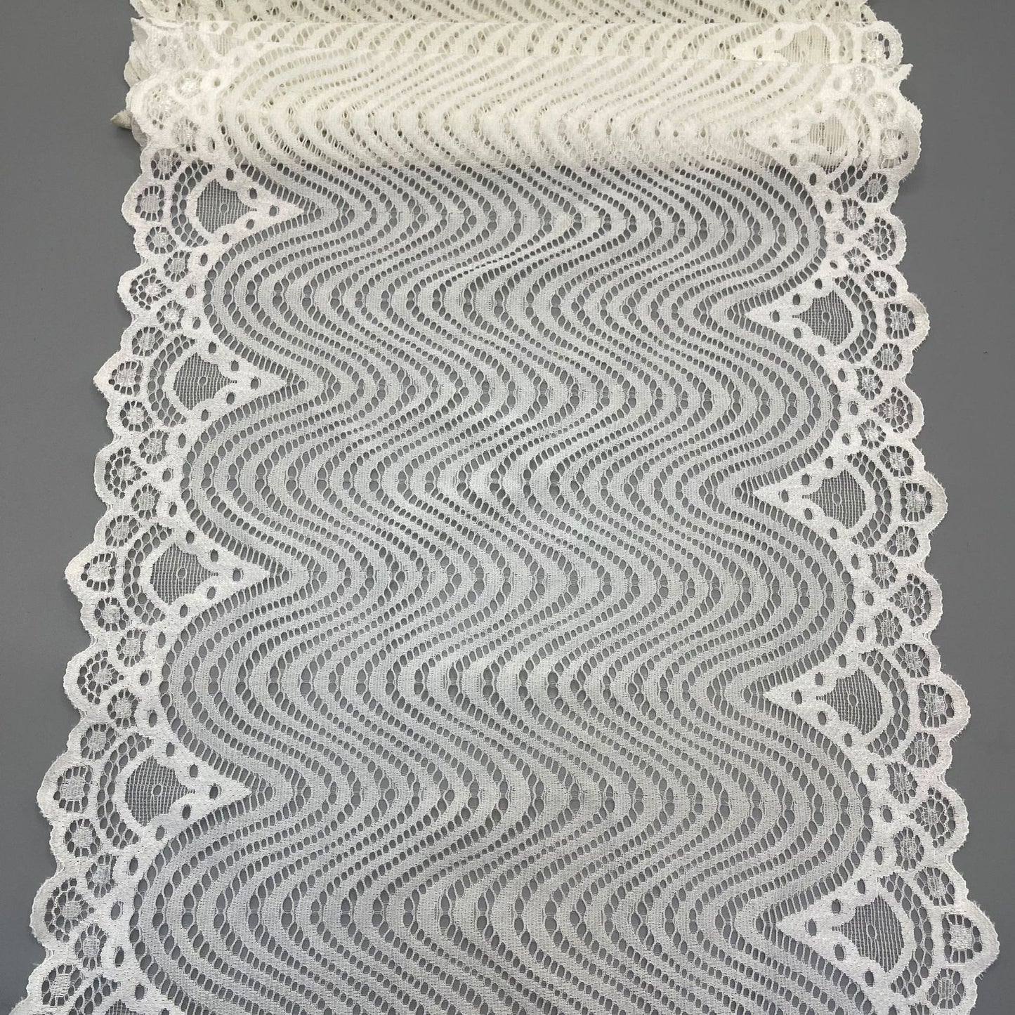 freedombeauty|27CM Lingerie Hollow White Elastic Lace Trim Nylon Wedding Dress Accessories Decorative Lace DIY