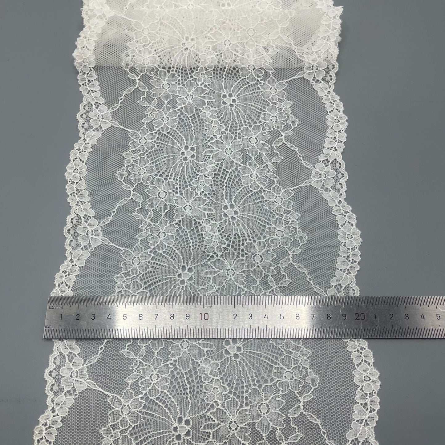 freedombeauty|20CM Soft Nylon Spandex Black and White Sock Decoration Elastic Lace Trim