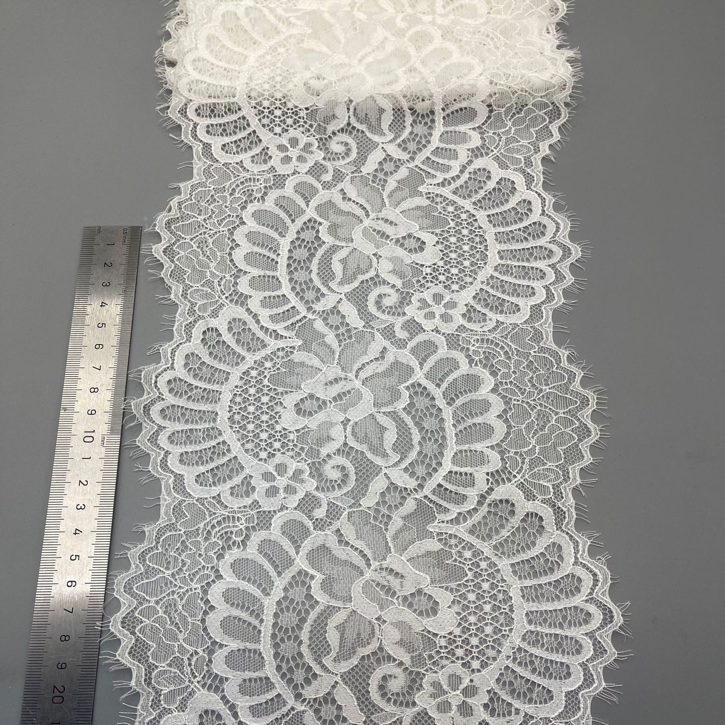 freedombeauty|18CM Elastic Eyelash High-end French Lace Trim Clothing Lingerie Wedding Dress Accessories