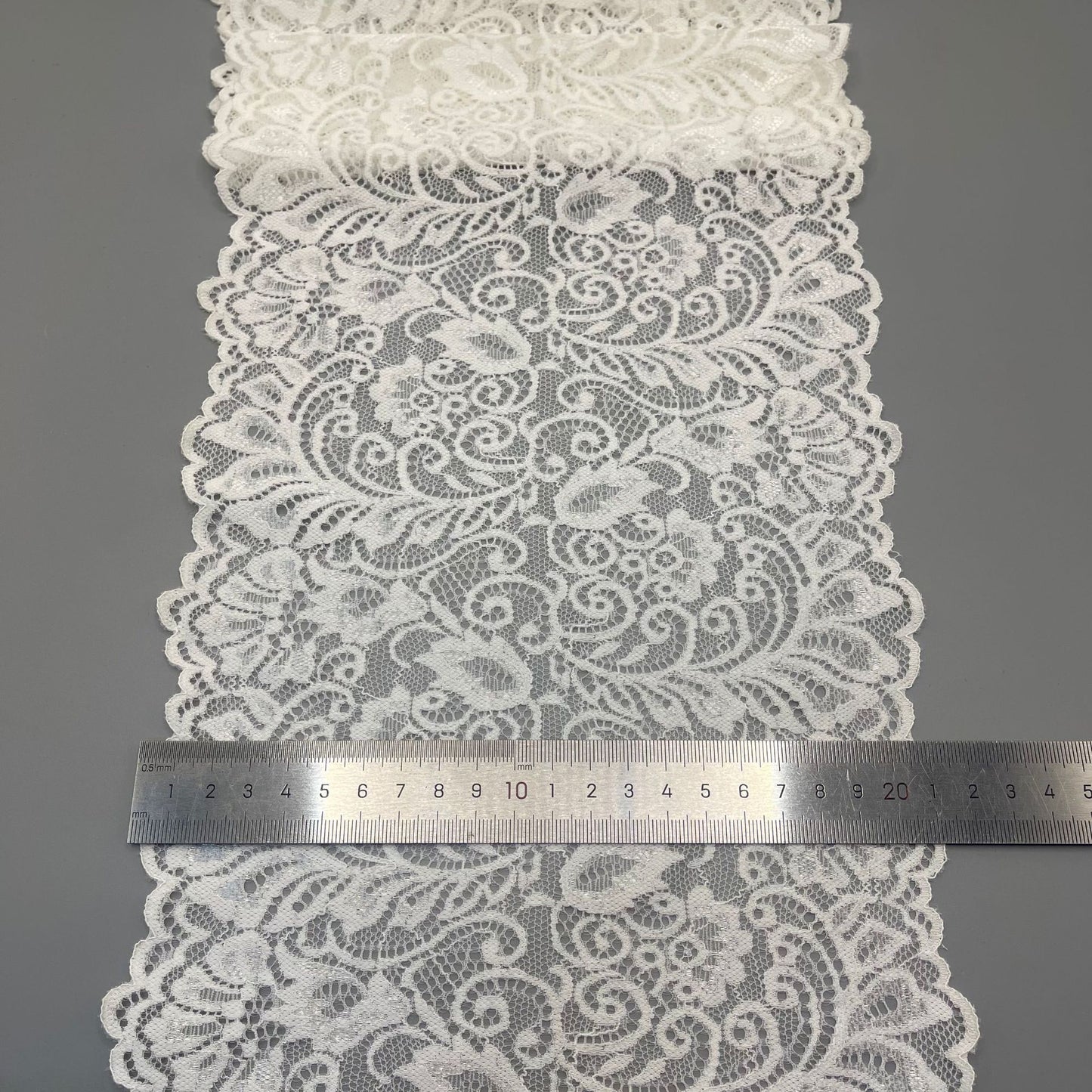 freedombeauty|21CM Wedding Dress White Lace Hollow Elastic Nylon Lace Handmade Accessories