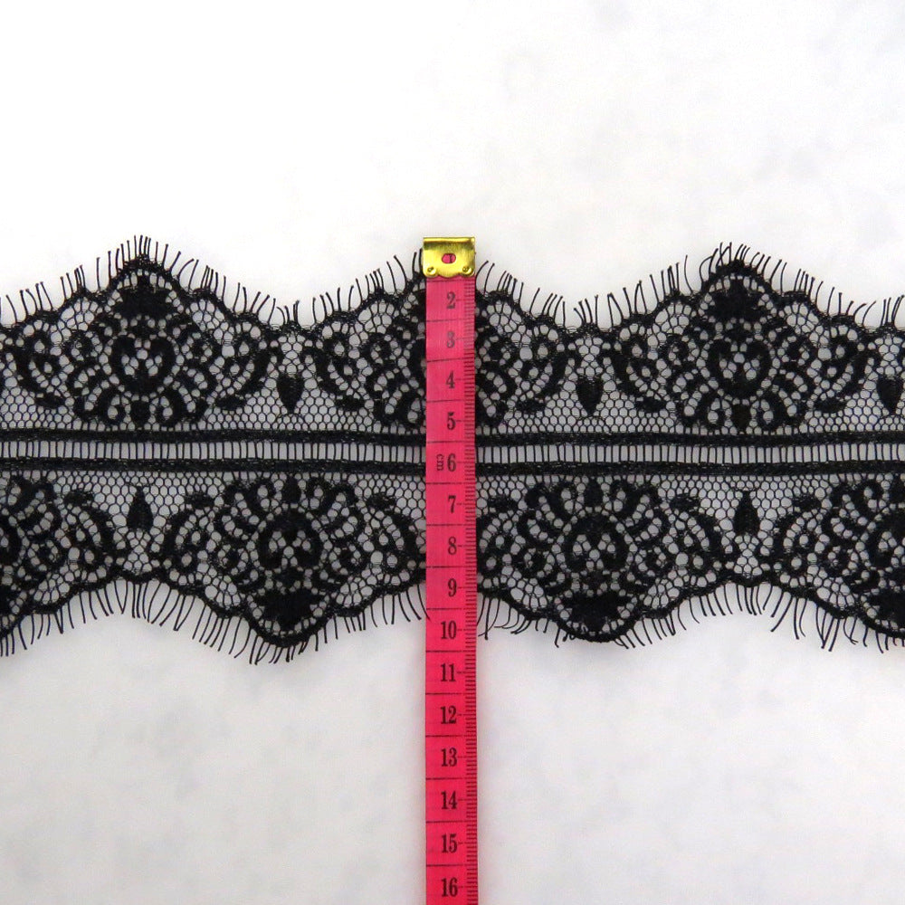 FREEDOMBEAUTY | 10cm bilateral non-elastic lace, clothing curtain accessories lace, nylon eyelash lace