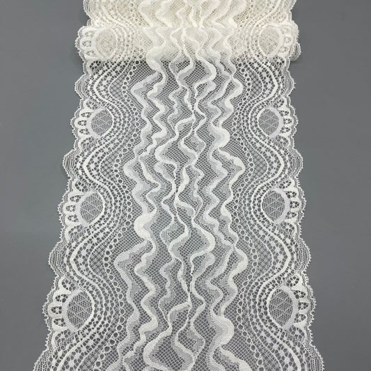 freedombeauty|18CM Sexy Lingerie Elastic Clothing Accessories Lace Trim Supply Suitable for Wedding Dress Decoration