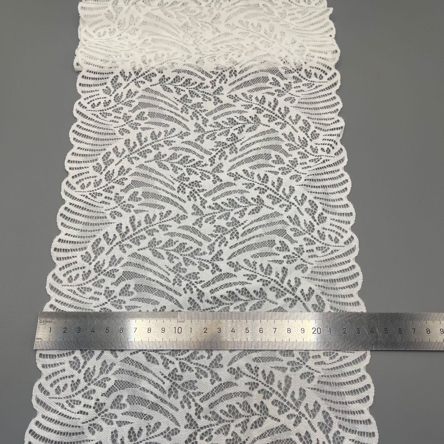 freedombeauty|23CM Elastic Lace Trim Garment Accessories DIY Wedding Dress Strapless, Dress, Curtain Decoration Fabric