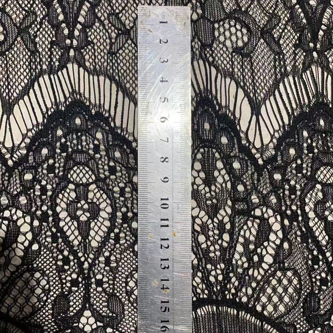 freedombeauty | Direct Sale In Stock 2024 Spring Summer New Cotton Linen Mesh Fabric Skirt Women's Lace Trim Fabric