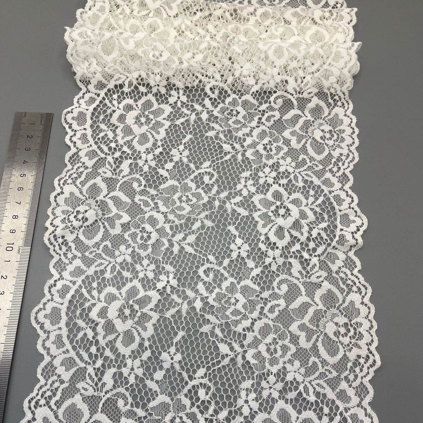 freedombeauty|21CM Lace Trim Rose Shape Elastic Lace Dense Pressed Design