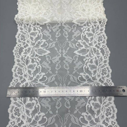 freedombeauty|29cm In Stock High-end Wedding Dress Lace Trim Nylon Lace Hollow Design Handmade Custom