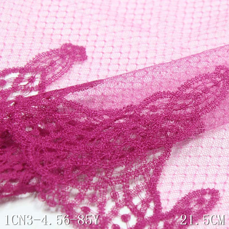 【1pack】-Freedombeauty | Two-Color Lace Mesh Polyester Thread Embroidery Lace Accessories Curtain Sofa Cushion Decorative Textile Accessories