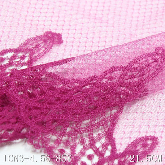 【1pack】-Freedombeauty | Two-Color Lace Mesh Polyester Thread Embroidery Lace Accessories Curtain Sofa Cushion Decorative Textile Accessories