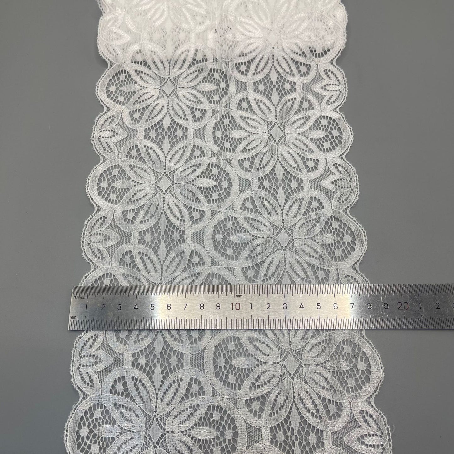 freedombeauty|18CM Black and White Hollow Elastic Lace Trim DIY Clothing, Lingerie Trim, Wedding Dress Decoration Accessories