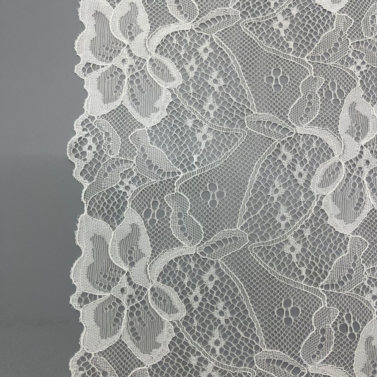 freedombeauty|17CM Nylon Lace Trim Handmade Wedding Dress Decoration White Elastic Hollow Lace High-end Lace