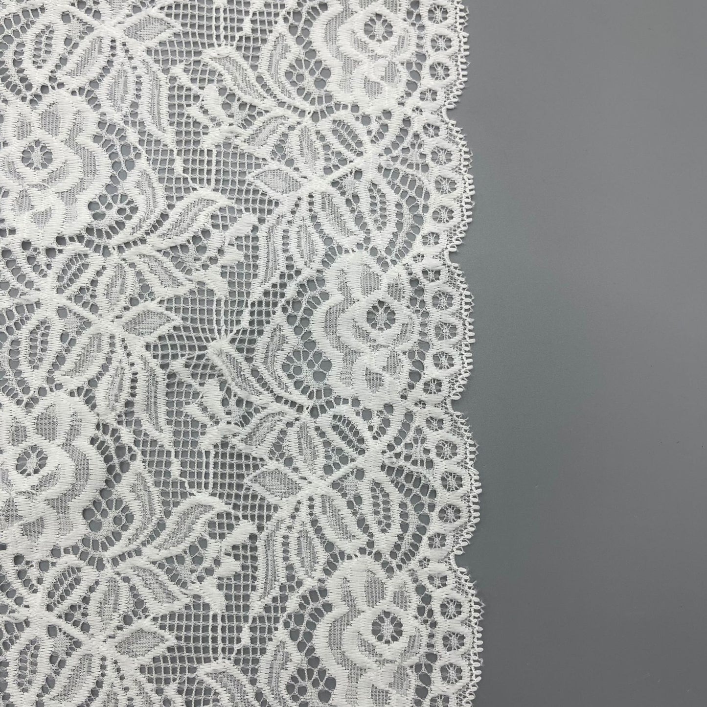 freedombeauty|30CM Nylon Lace Trim Elastic Lace Wedding Dress Undergarment Skirt Hem Accessories