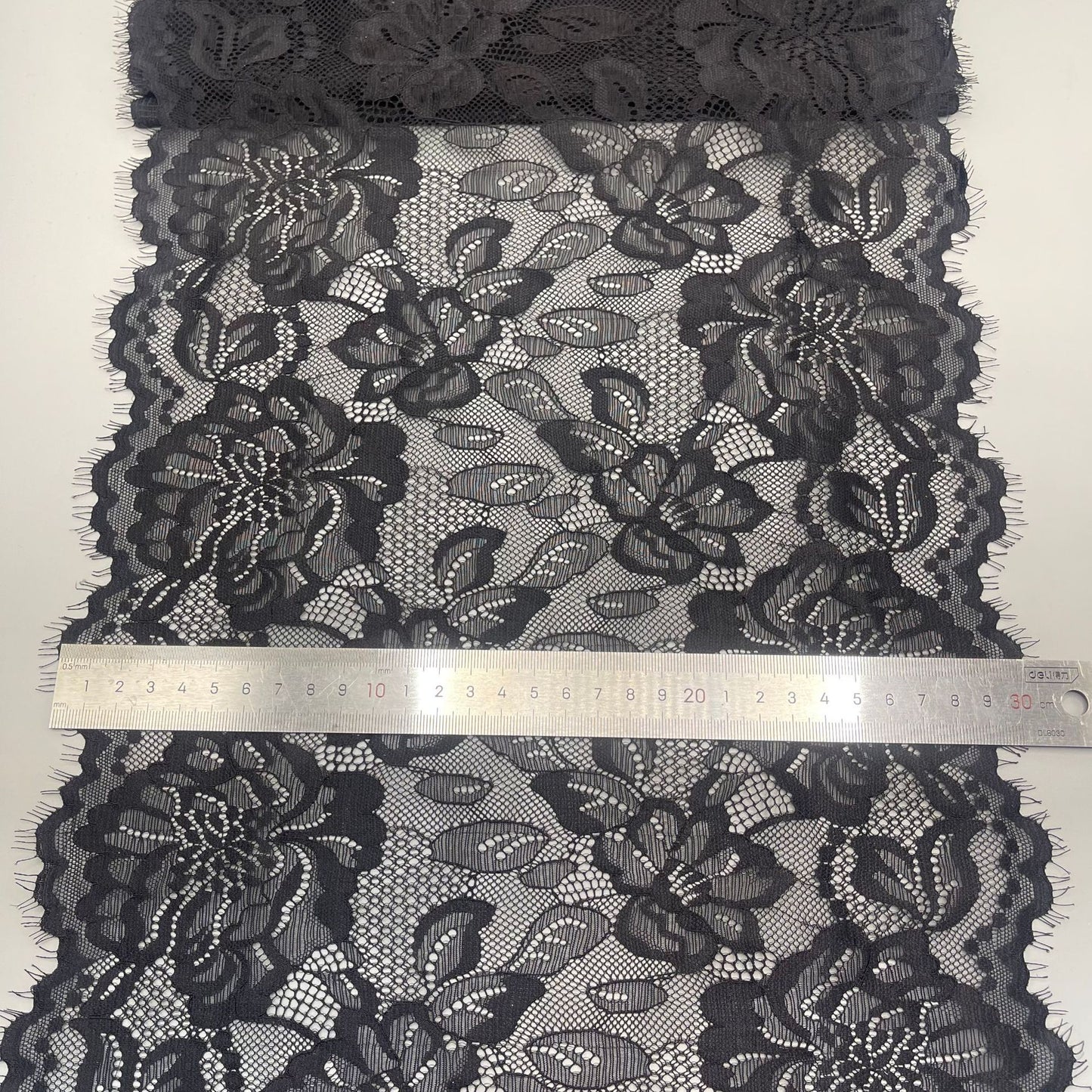 freedombeauty|30CM Elastic Eyelash Elastic Lace Trim for Lingerie, Underwear, Women's Dresses, Clothing, Curtains Elastic Lace Fabric