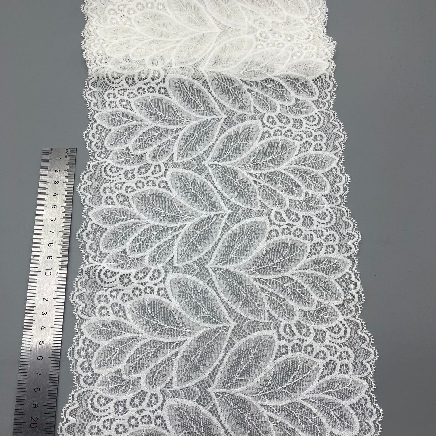 freedombeauty|20CM Outerwear and Underwear Garment Accessories Pure White Elastic Hollow Lace Nylon Lace