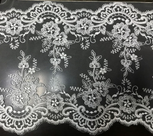 Freedombeauty | Computer Embroidery Lace Fabric Wedding Dress Material