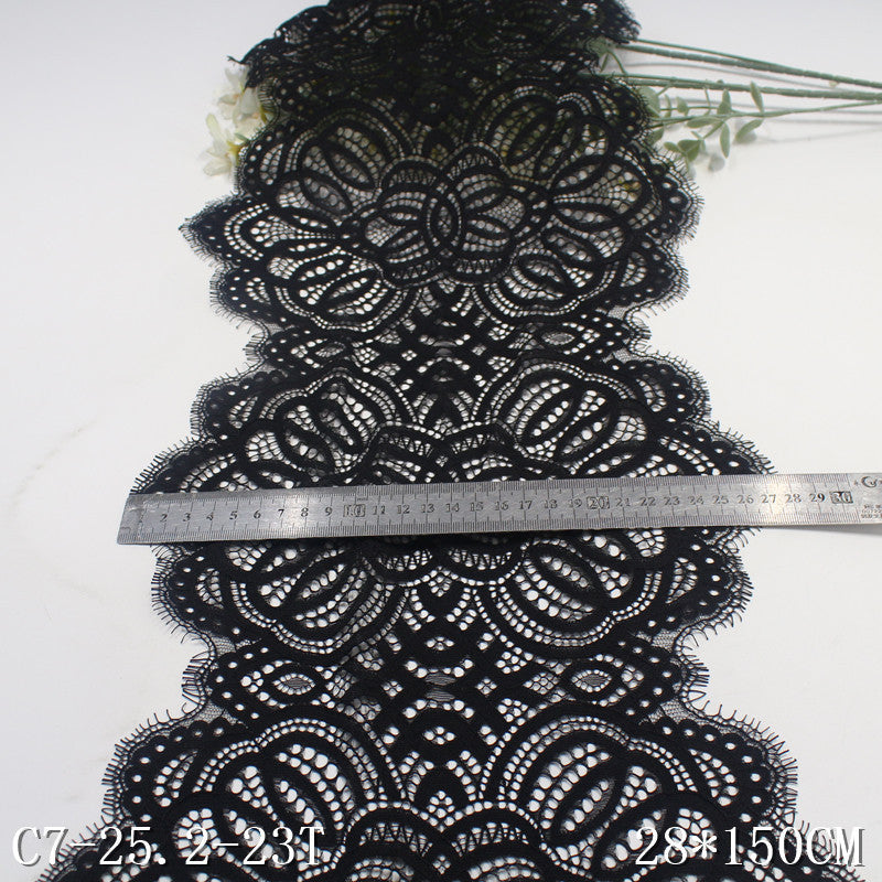 freedombeauty|Multicolor Thread Double-Sided Ethnic Style Non-Elastic Eyelash Wide Lace Trim Curtain Sofa Cushion Lace Trim Accessories