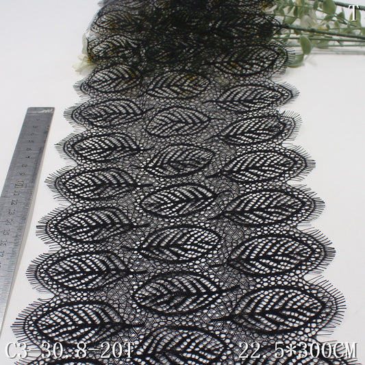 freedombeauty|Multicolor Full Ancient Style Leaf Non-Elastic Eyelash Lace 23cm Curtain Sofa Cushion Lace Trim Accessories