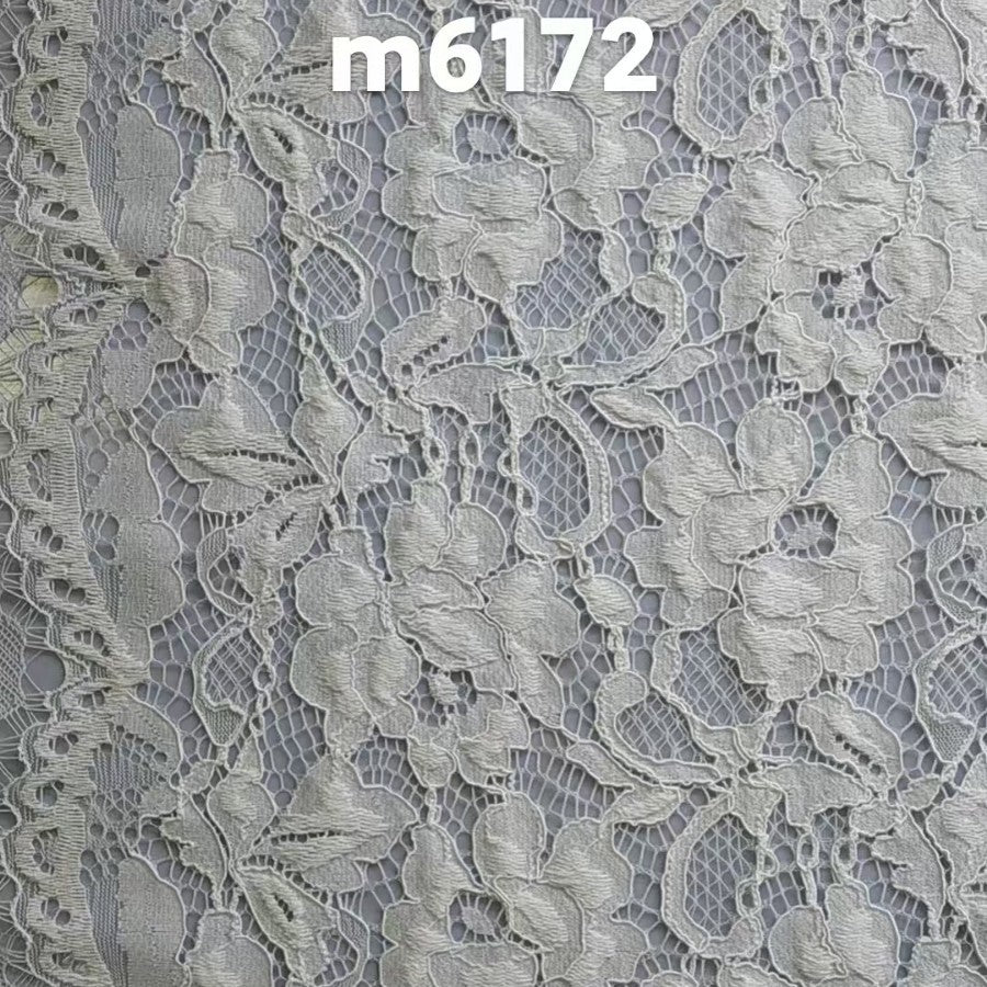 freedombeauty|Nylon Cotton Wave Lace Fabric Width 150 Pressed Yarn Flower High Quality Classic Style Clothing Wedding Dress Accessories