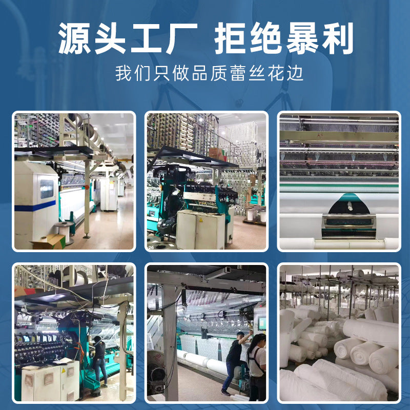 freedombeauty|18cm Elastic Wave Lace Trim Soft Nylon Fine Thread Lace In Stock for Clothing and Lingerie Accessories