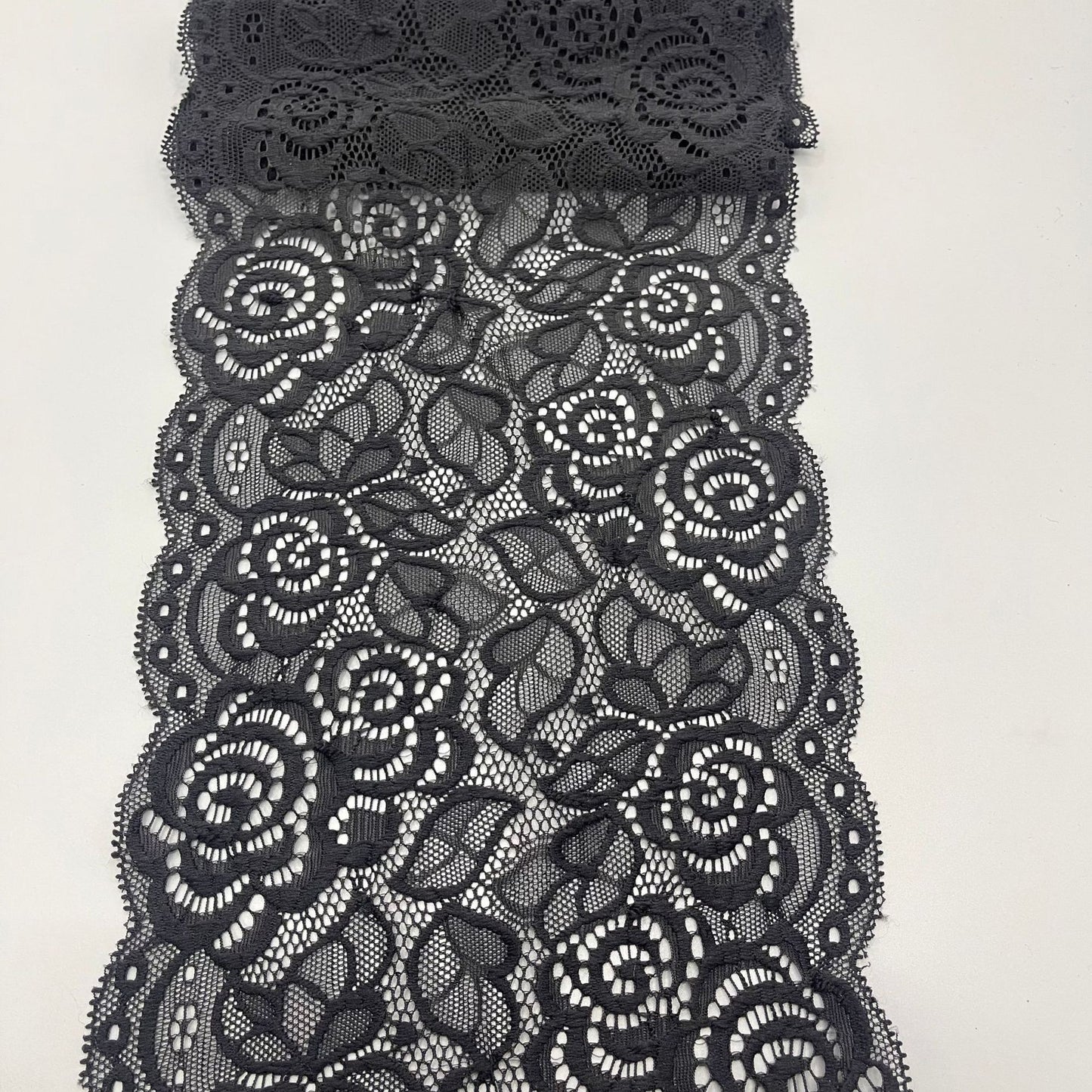 freedombeauty|17cm Stretch Nylon Lace Trim Handmade Wedding Dress Decoration White Hollow Lace High-end Lace