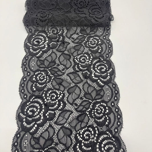 freedombeauty|17cm Stretch Nylon Lace Trim Handmade Wedding Dress Decoration White Hollow Lace High-end Lace