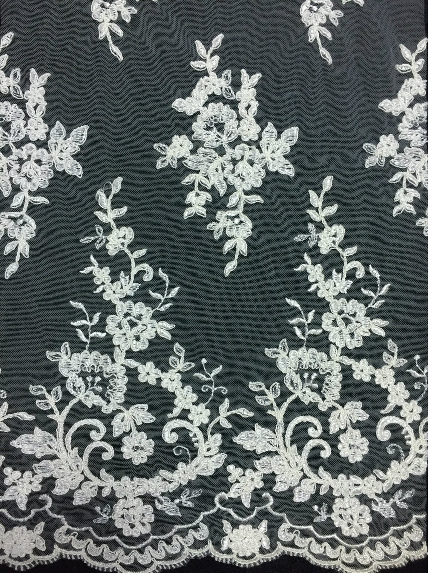 Freedombeauty | Direct Selling Car Bone Lace Veil Skirt Lace Accessories Three-Dimensional Bone Lace Fabric Wedding Dress Fabric