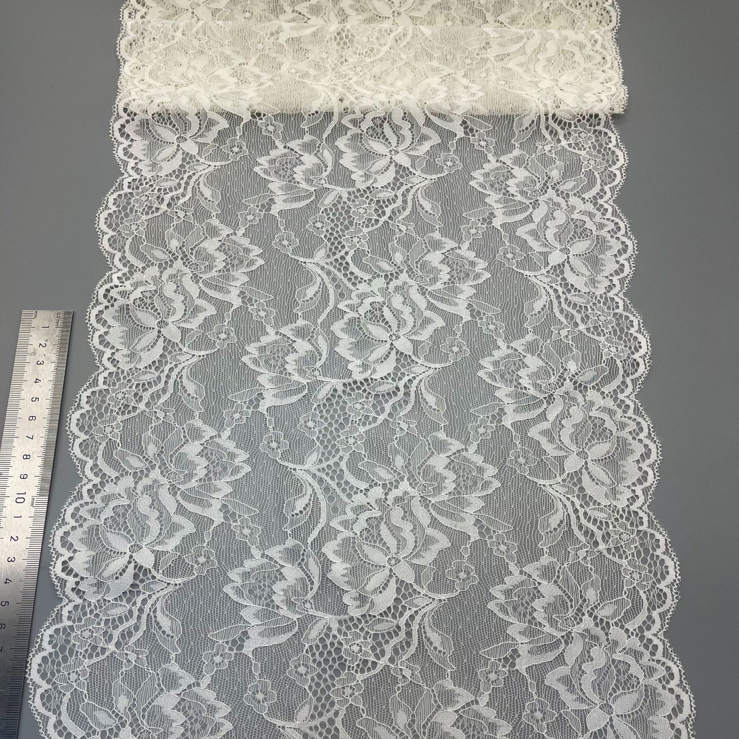 freedombeauty|30CM Underwear Skirt Hollow Lace Nylon White Elastic Lace Trim Wedding Dress Accessories