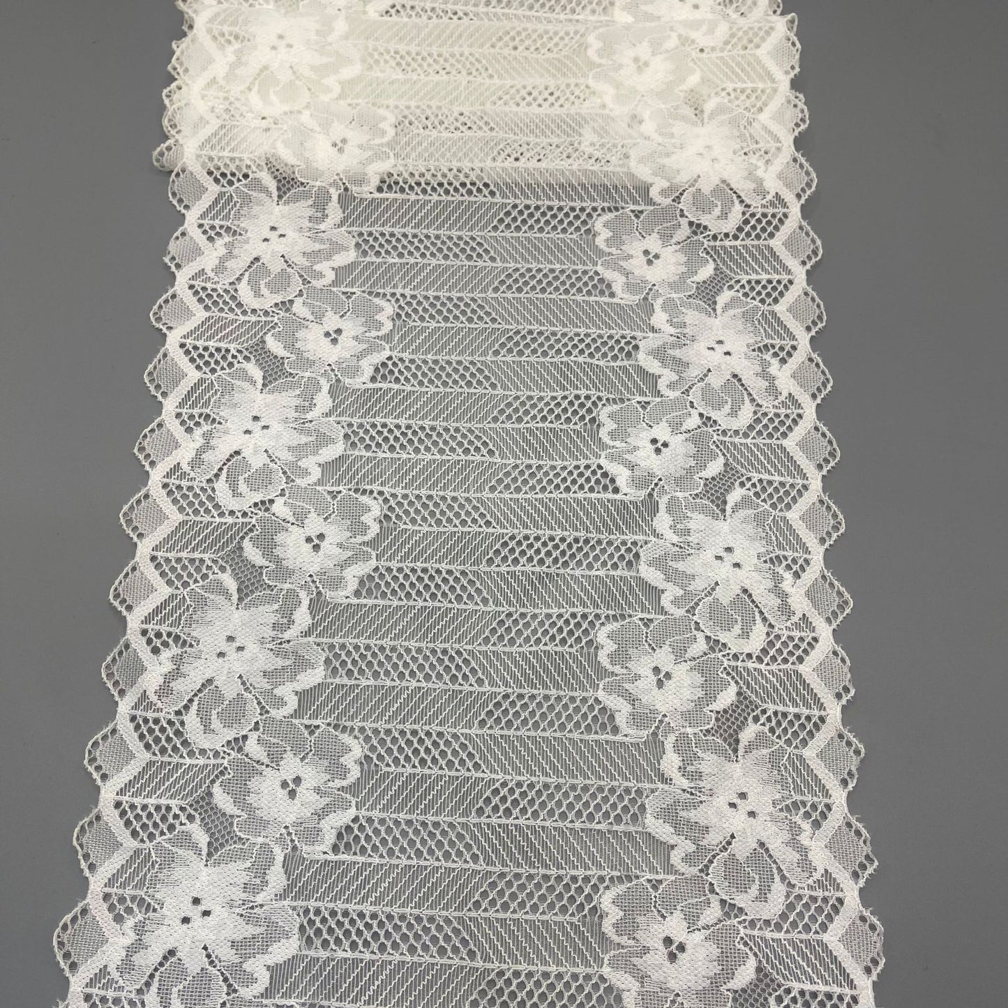 freedombeauty|20CM Nylon Wedding Dress Lace White Elastic Lace Hollow Design Accessories DIY Lace