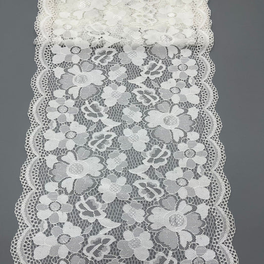 freedombeauty|23CM New Hollow Fabric Lace Non-Elastic Mesh for Lingerie Wedding Dress Accessories