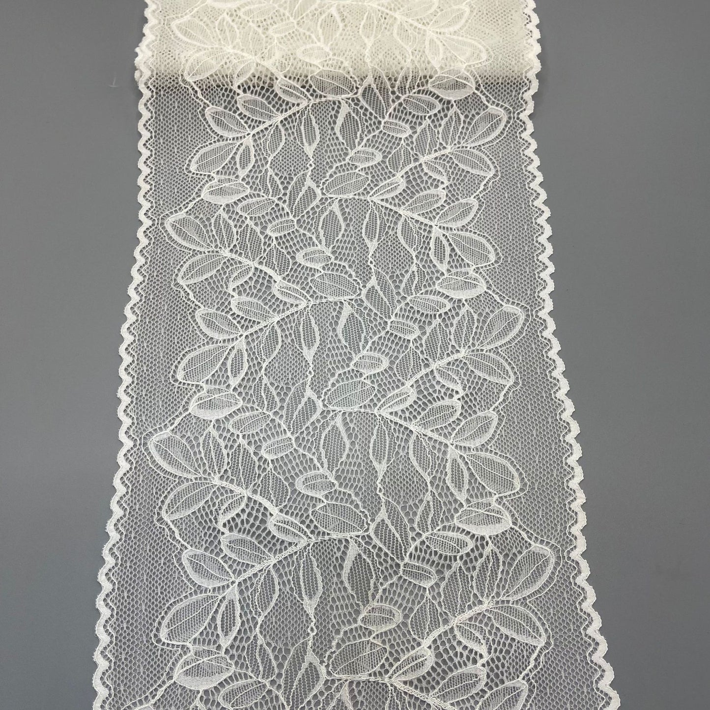 freedombeauty|18CM High-end Wedding Dress Lace Trim White Elastic Hollow Lace Nylon Handmade Panties