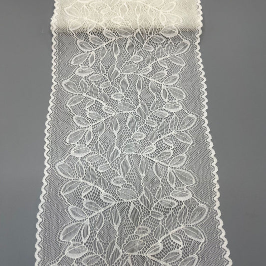 freedombeauty|18CM High-end Wedding Dress Lace Trim White Elastic Hollow Lace Nylon Handmade Panties