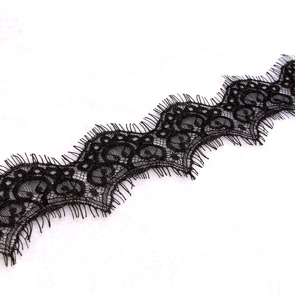 FREEDOMBEAUTY | Spot direct sales popular eyelash lace 7cm wide non-elastic lace DIY clothing accessories