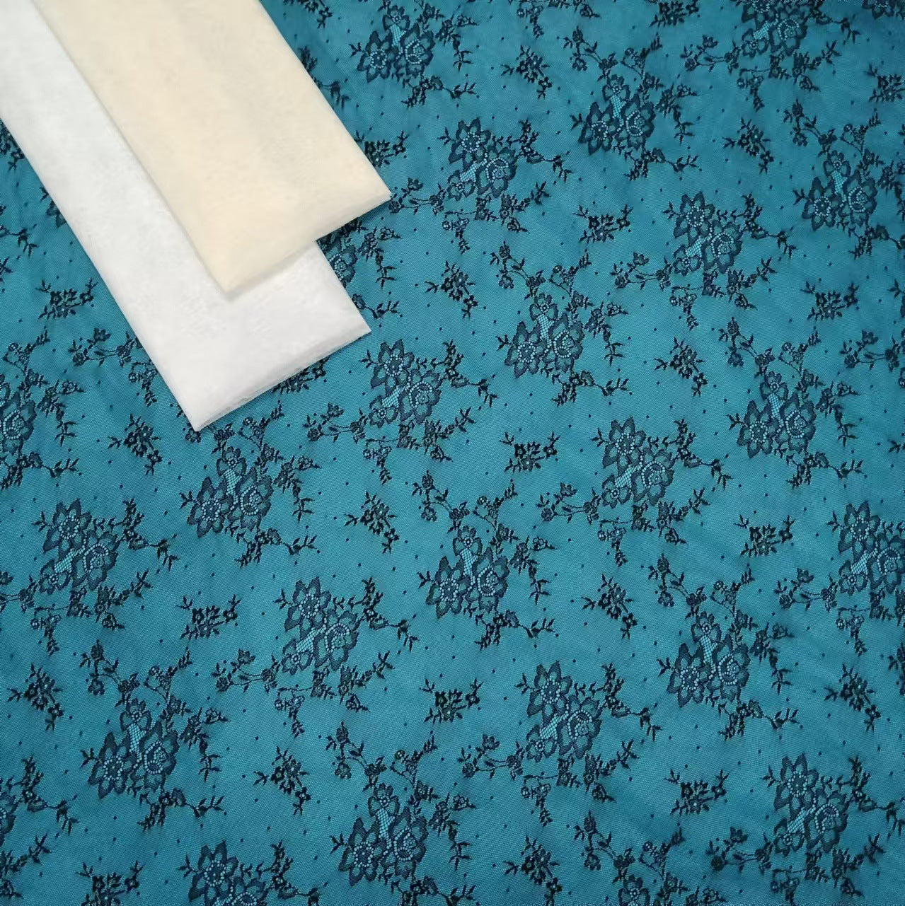 freedombeauty|Sexy Lace Fabric New Hot Sale Spring Summer Suitable for Little Girls Polyester Slightly Stretchy Thin Sheer Base Shirt Lace