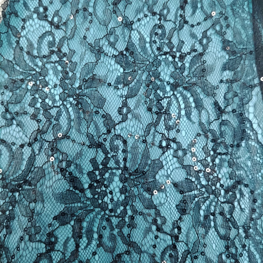 freedombeauty|Hot Selling Full Width Sequin Lace Mesh Fabric Hollow Out Jacquard Mesh Fabric for Clothing Accessories