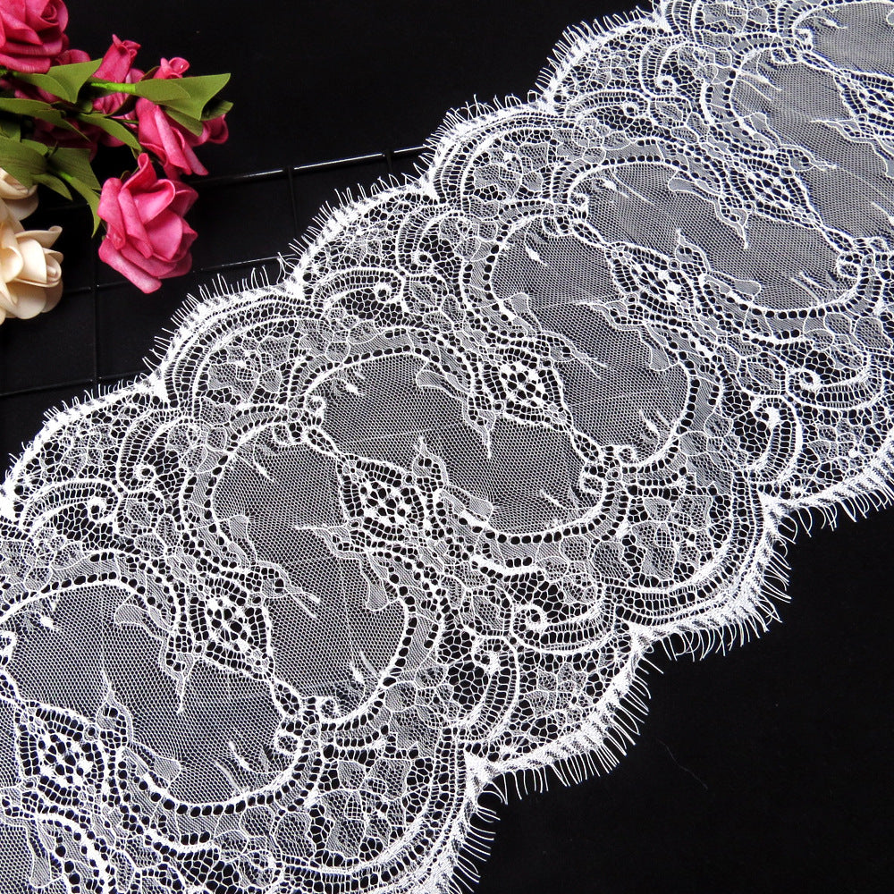 FREEDOMBEAUTY | King Kong hoop pattern eyelash lace 27cm nylon Wukong headband underwear hollow lace