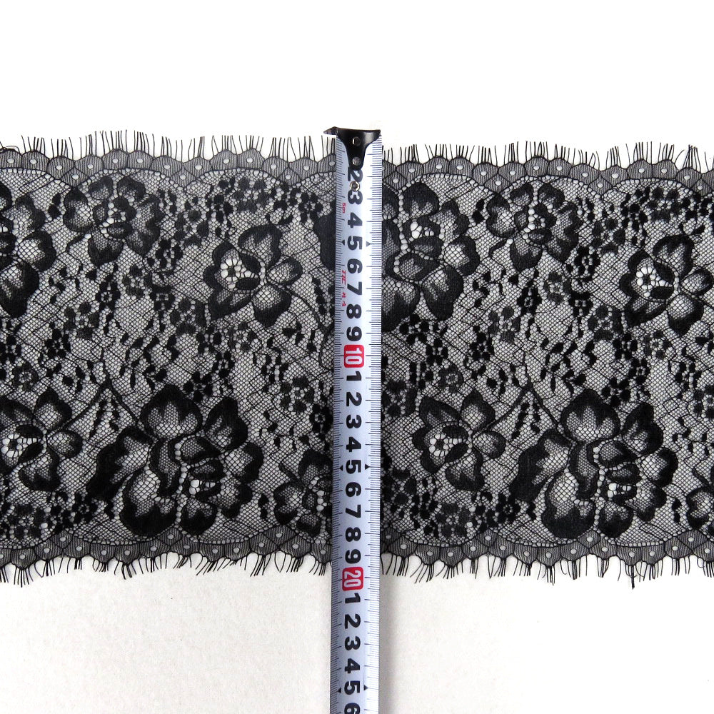 FREEDOMBEAUTY | Spot e-commerce explosion 20CM non-elastic lace lace, round bead row edge DIY eyelash lace edge