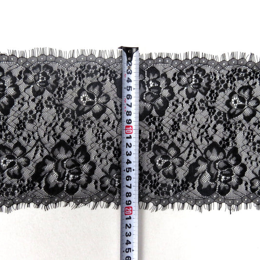 FREEDOMBEAUTY | Spot e-commerce explosion 20CM non-elastic lace lace, round bead row edge DIY eyelash lace edge