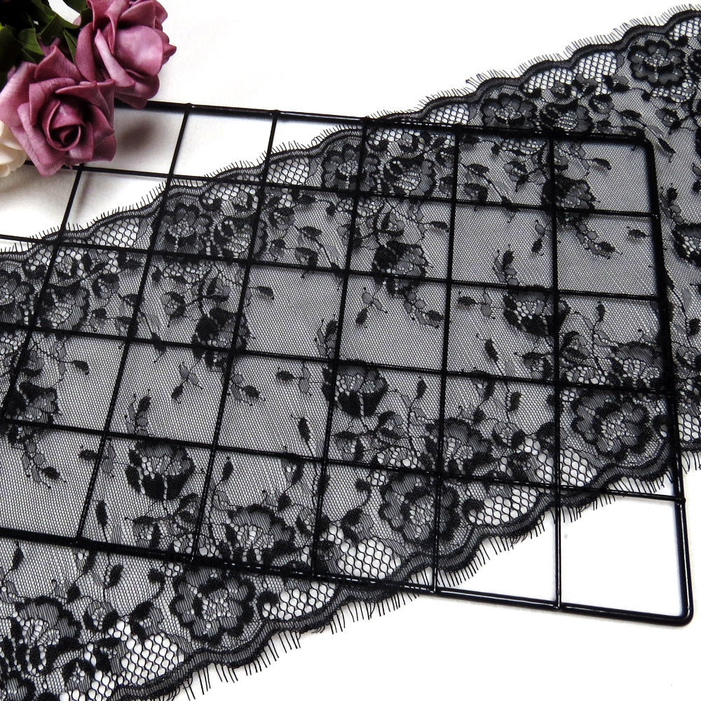 FREEDOMBEAUTY | New light and breathable anemone nylon lace 24cm women's clothing tailoring with cloth eyelash lace