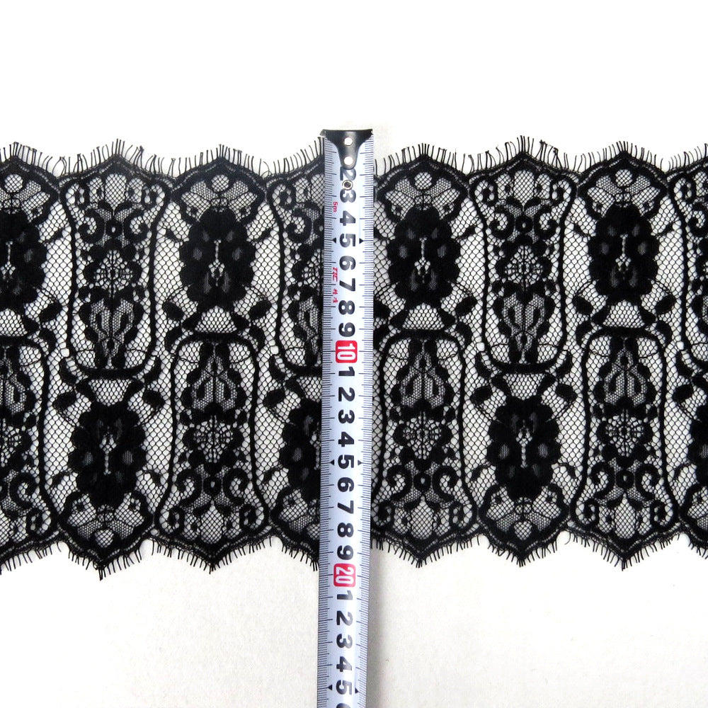 FREEDOMBEAUTY | New geometric vase pattern retro lace, thick quality 20cm exquisite hot-selling nylon women's lace