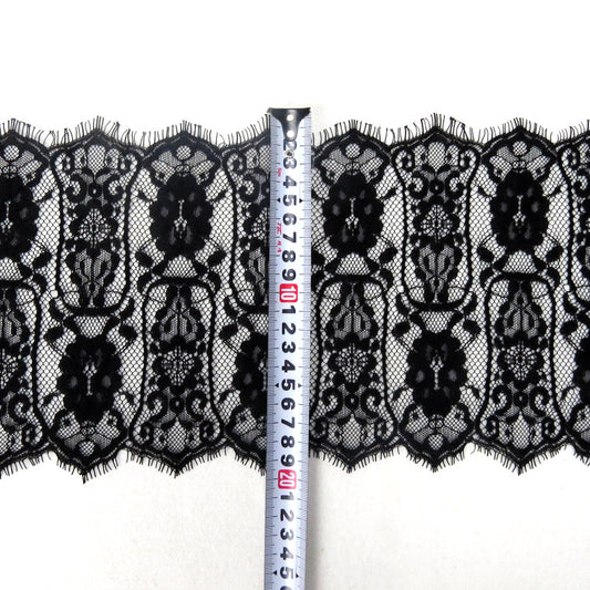FREEDOMBEAUTY | New geometric vase pattern retro lace, thick quality 20cm exquisite hot-selling nylon women's lace