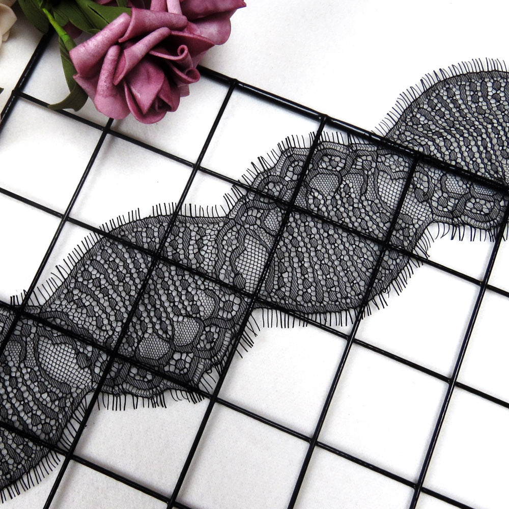 FREEDOMBEAUTY | Hot-selling 9.5cm scallop lace fabric, new marine style women's underwear eyelash lace