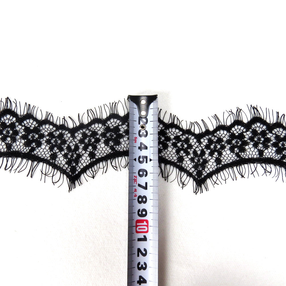 FREEDOMBEAUTY | Wave small flower lace small edge 6cm narrow underwear edge decoration light nylon eyelashes lace