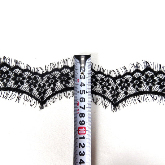 FREEDOMBEAUTY | Wave small flower lace small edge 6cm narrow underwear edge decoration light nylon eyelashes lace