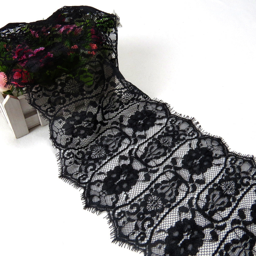 FREEDOMBEAUTY | New geometric vase pattern retro lace, thick quality 20cm exquisite hot-selling nylon women's lace