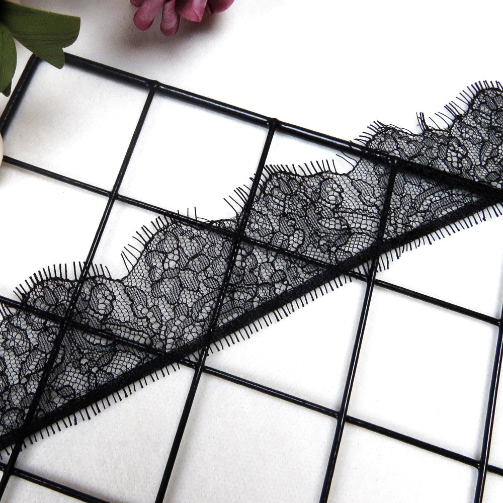 FREEDOMBEAUTY | New small flower unilateral 5.2cm hollow pajamas underwear eyelashes lace DIY wedding accessories lace